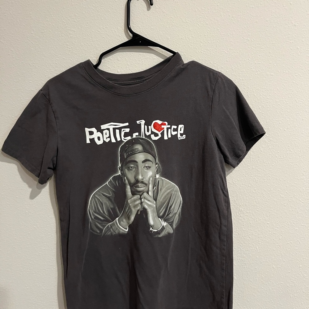 Black Short Sleeve Tee with Graphic Design